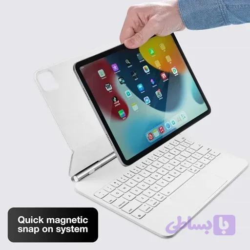 مجیک کیبورد ipad پرو 12.9 و ipad ایر 13 اینچ اورجینال امازون المان) — تصویر 1
