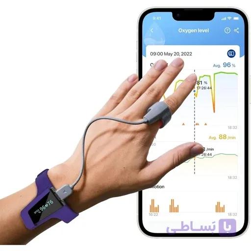 مانیتور اکسیژن خون( پالس اکسیمتر )مچی برند Viatom اورجینال امازون سقز — تصویر 1