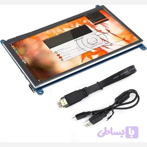 نمایشگر 7 اینچ رزپری پای ورودی HDMI همراه با تاچ خازنی اورجینال امازون المان — تصویر 1