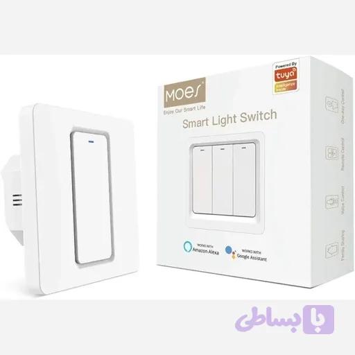 کلید برق هوشمندMOES WiFi سازگارباالکساوگوگل هوم اورجینال امازون المان — تصویر 1