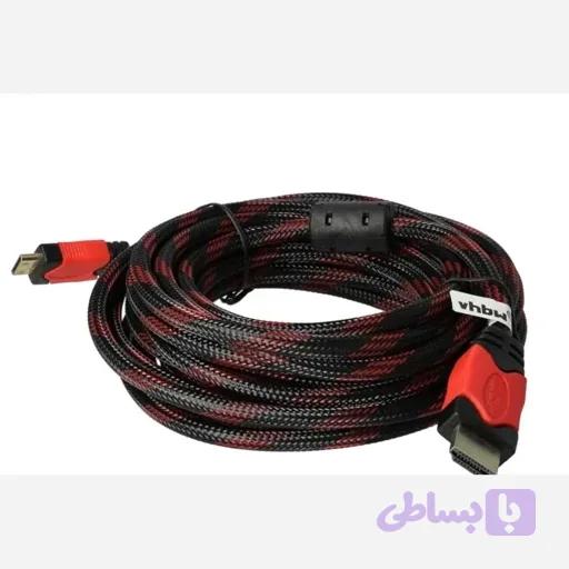 کابل اورجینال دور سر HDMi با فیوز محافظ با روکش کنفی طلایی — تصویر 1