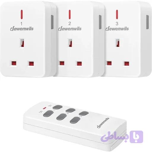 پریز و ریموت کنترل (بسته 3عددی) برد 30متر اورجینال امازون المان — تصویر 1