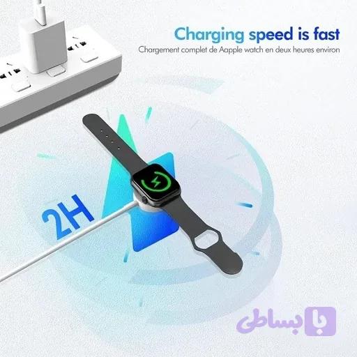 شارژر مغناطییی اپل واچ Type. C کابل 1 متری اورجینال امازون المان — تصویر 1