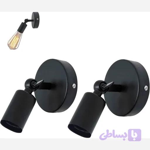 چراغ دیواری 2عددی طرح قدیم صنعتی /فلزی ضد خش اورجینال امازون المان — تصویر 1