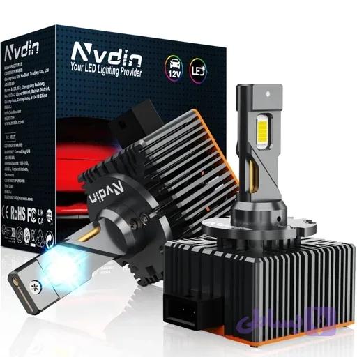 هدلایت160 واتی مدل D1S برند Nvdin برای خودروهای خارجی مدل خودرو ها در کپشن اورجینال امازون المان — تصویر 1