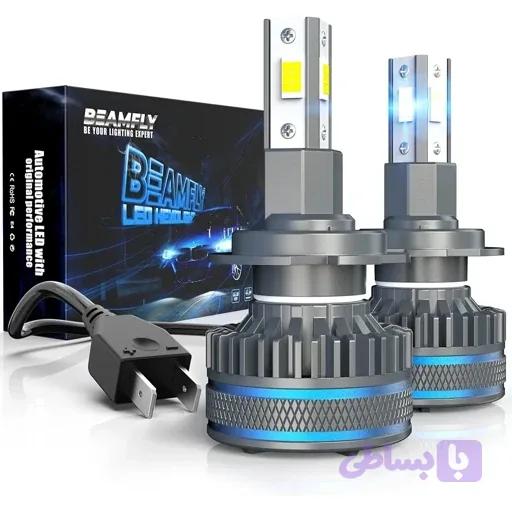 هدلایت 200واتی مدل H7 فن دار با طول عمر 45 سال برندBEAMFLY اورجینال امازون المان — تصویر 1