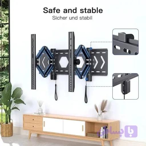 پایه دیواری TV تحمل وزن تا 40 کیلو از سایز 32 تا 70 اینچ (پس کرایه) — تصویر 1