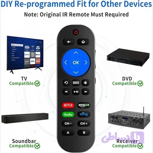 کنترل همه کاره TV ساندبار رسیور DVD برای همه برندها اورجینال امازون المان — تصویر 1