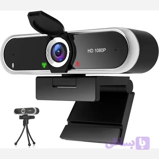 وبکم فولhd با3پایه ومیکروفون دوگانه تصحیح خودکار لنز اورجینال امازون المان — تصویر 1