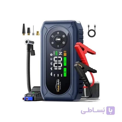 جامپ استارتر و پمپ باد خودرو برند YaberAuto اورجینال امازون المان — تصویر 1