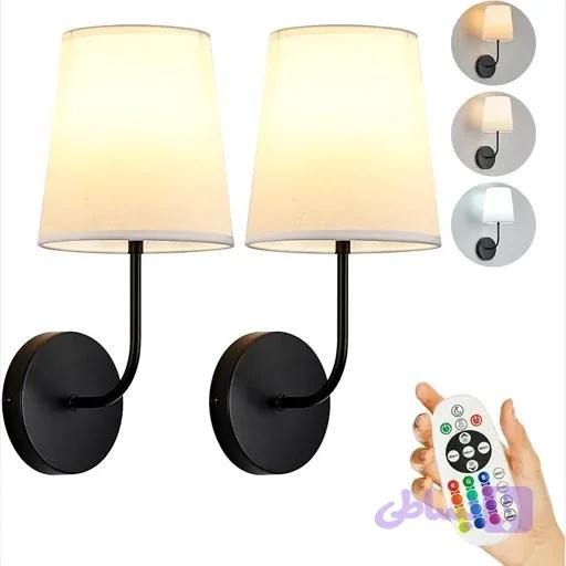 اباژور شارژی همراه2 عدد لامپ شارژی مغناطیسی 15 رنگ Rgb اورجینال امازون المان — تصویر 1
