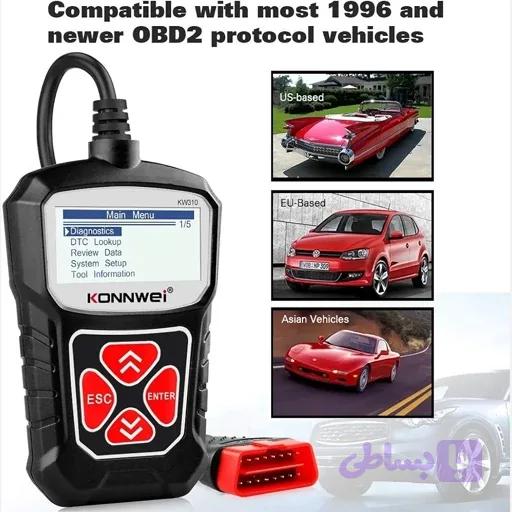 دیاگ خودرو برندKONNWEI KW310 Obd2 اورجینال امازون المان — تصویر 1