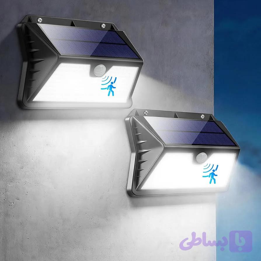 پک 3 عددی چراغهای خورشیدی مدل T-283 سنسور دار بدون نیاز ب برق و سیم کشی اورجینال امازون المان — تصویر 1