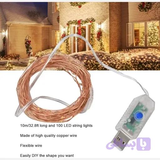 ریسه های LED سیم مسی 10متری /USB با 8حالت رقص نور — تصویر 1