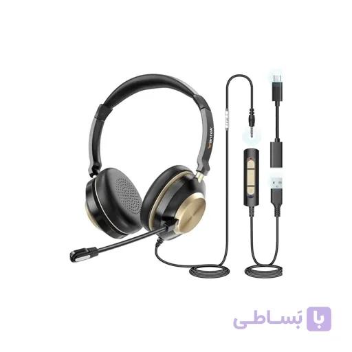 هدست میکروفون دار USB Type-C و جک 3.5 برند Wantek اورجینال امازون المان — تصویر 1