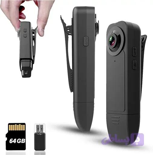 دوربین بادی کمرا کوچک و حرفه ای Mini Body Camera 1080P اورجینال امازون المان — تصویر 1