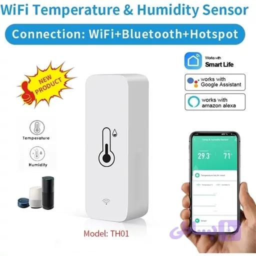 سنسور دما و رطوبت هوشمند وای فای Wifi اورجینال امازون المان — تصویر 1