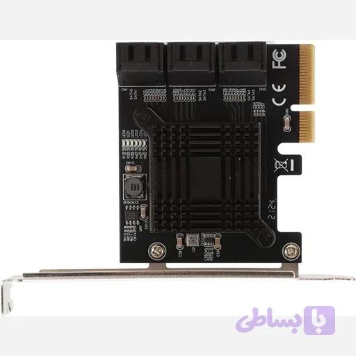 کارت ساتا تبدیل 6پورت PCI به SATA اورجینال امازون المان — تصویر 1
