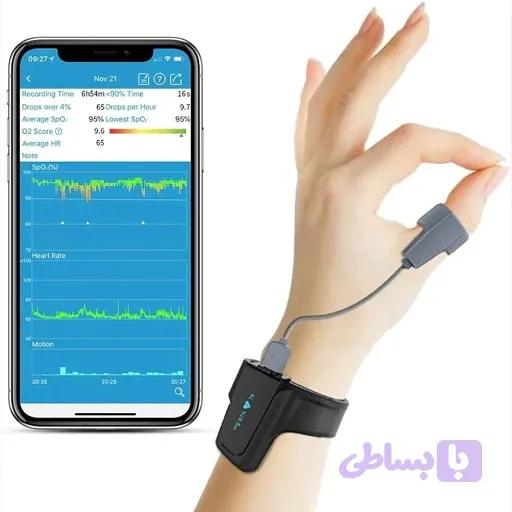 پالس اکسیمتر هوشمند برندCHECKME 02 اکسیژن/اکسیژن خون /ضربان قلب اورجینال امازون المان — تصویر 1