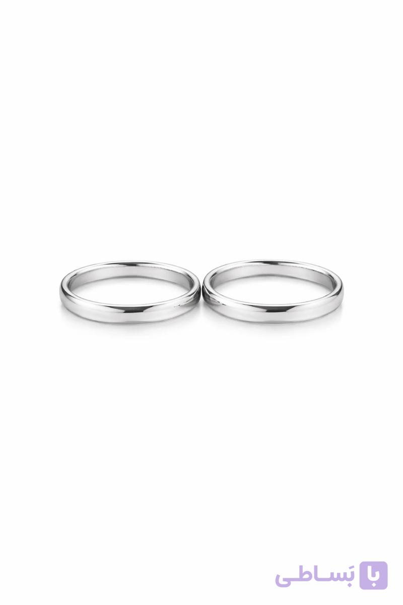 حلقه ست نقره مدل سیمپل کد MNO1-R00۳