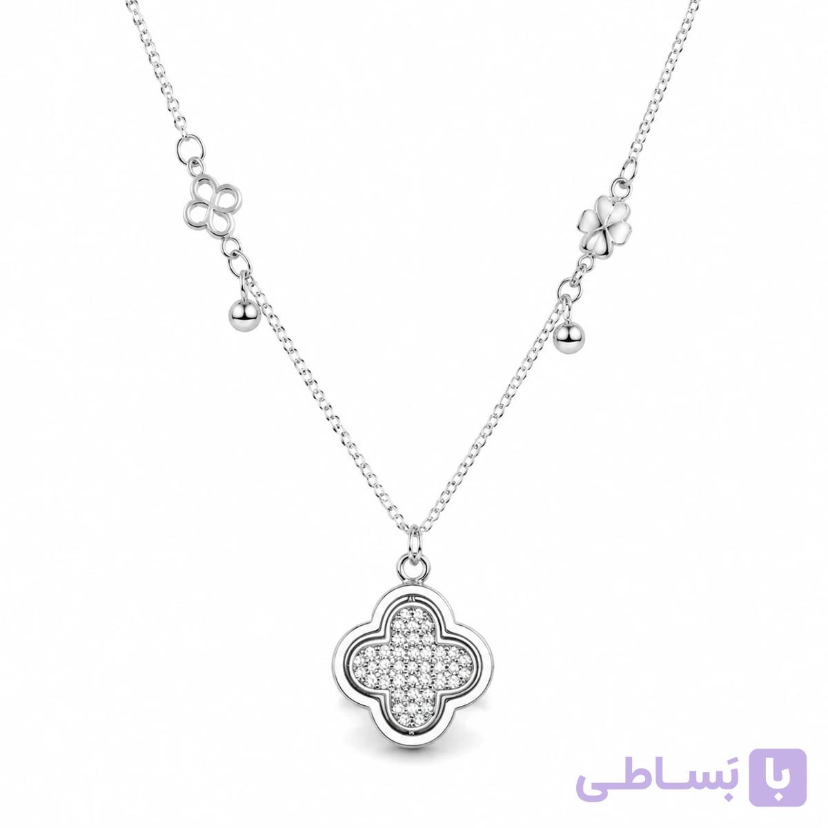 گردنبند نقره زنانه ونکلیف چرخشی کد VIPMAX-NC01۵