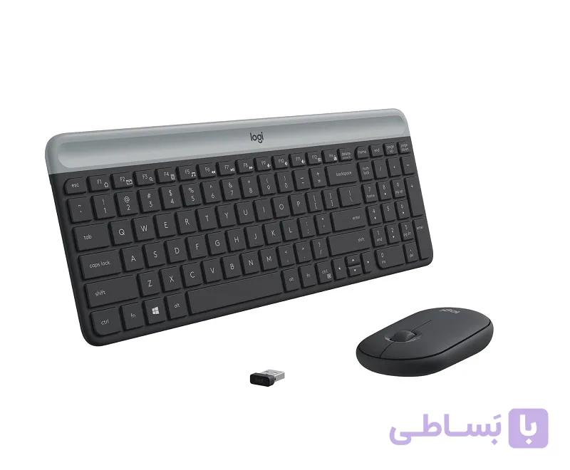 کیبورد و ماوس بی‌سیم لاجیتک Logitech MK470 Slim Wireless — تصویر 1