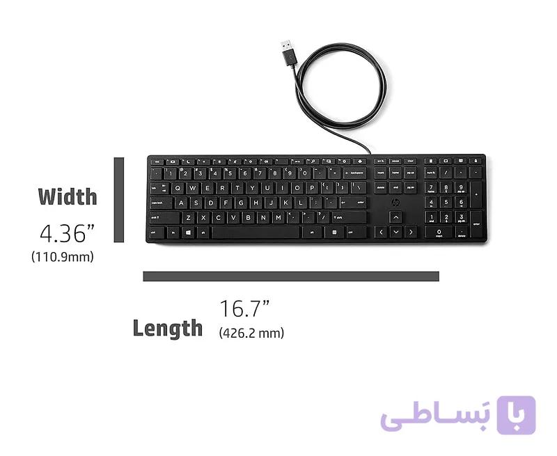 کیبورد باسیم اچ پی ارجینال مدل Hp wired 320K — تصویر 1