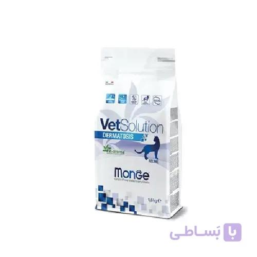 غذاي خشك فله ای گربه درماتوزیس مونژه (Monge Vetsolution Dermatosis)