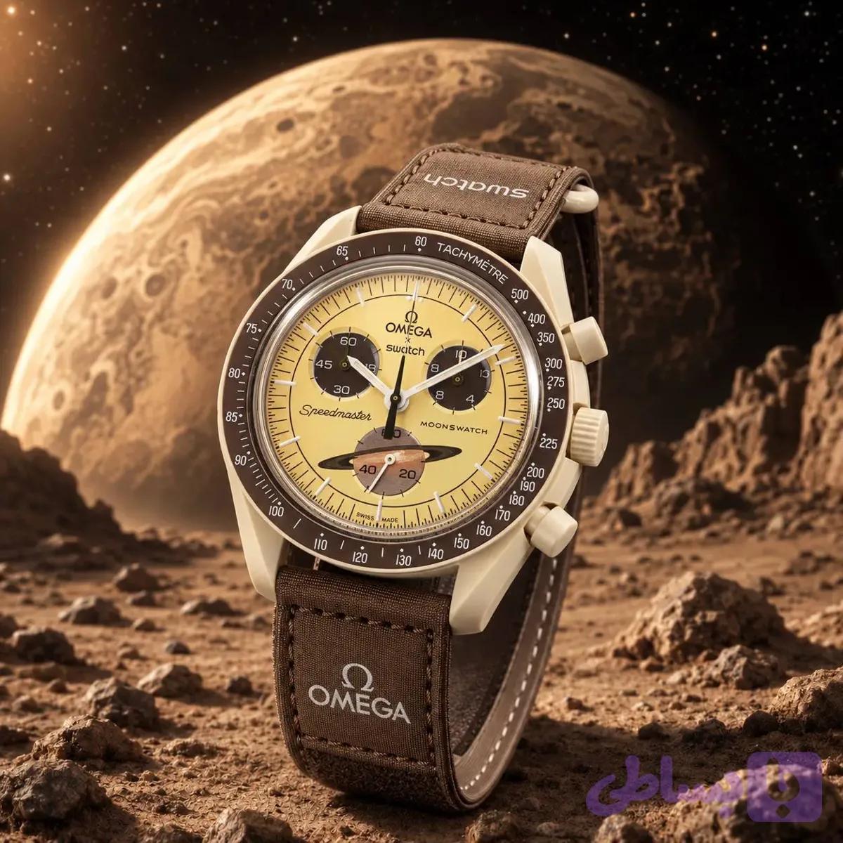 ساعت امگا سواچ Mission to Saturn SO33T100 | مأموریت به زحل
