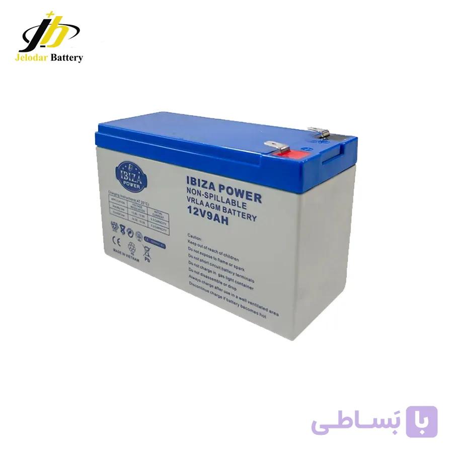 باتری یو پی اس ایبیزا پاور 9 آمپر — تصویر 1