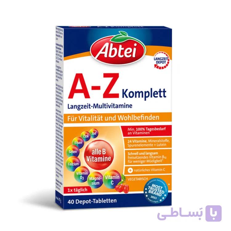 قرص مولتی ویتامین A-Z آبتی-Abtei آلمان ۴۰ عدد