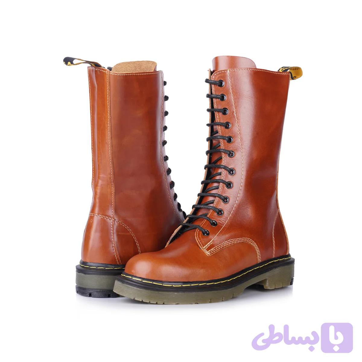 بوت ۳۲ بند شبرو عسلی زنانه