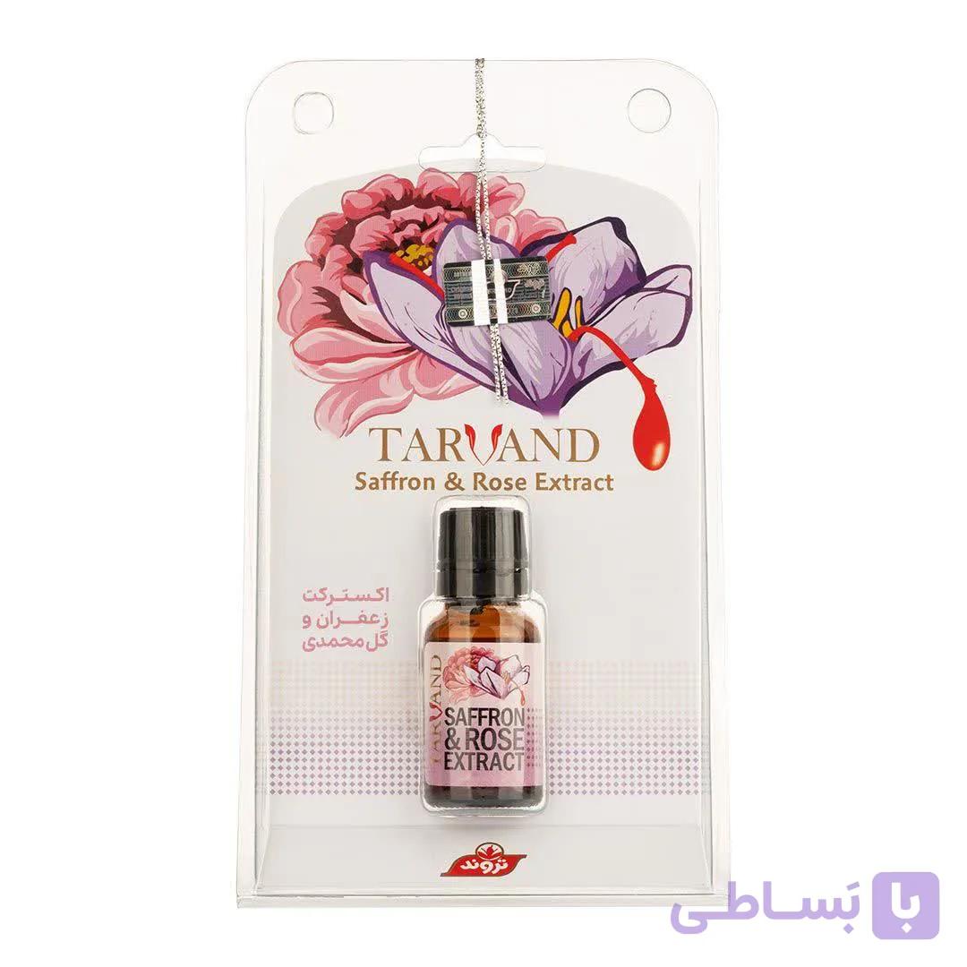 اکسترکت زعفران و گل‌محمدی تروند؛ پیوند زرین و معطر، آرامش ناب در فنجان شما — تصویر 1