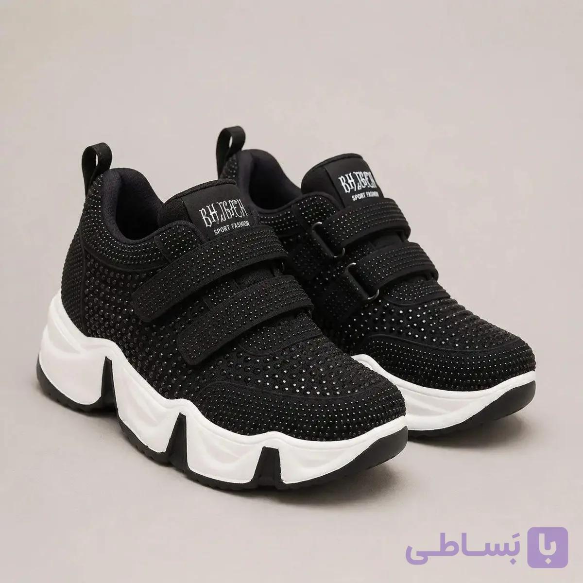 کفش اسپرت لژدار نگینی زنانه کد 7297