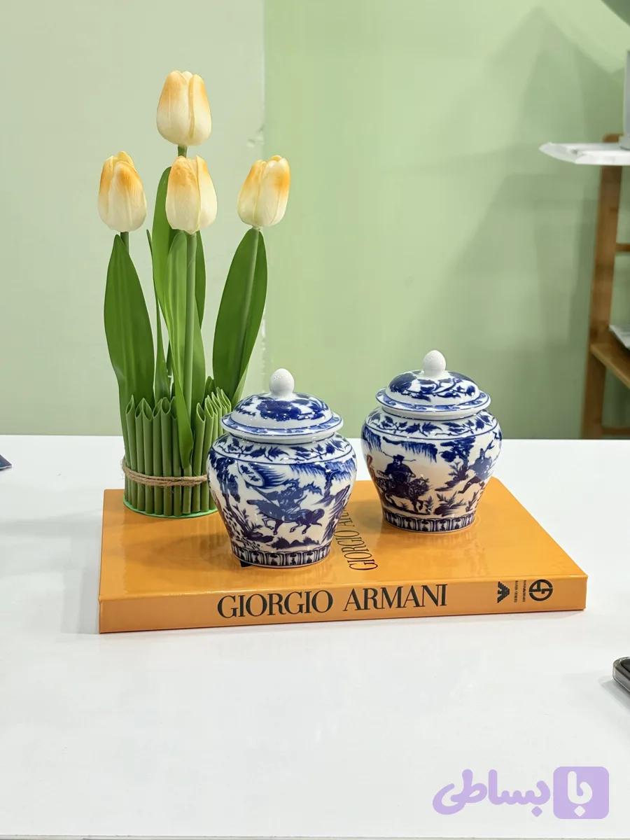 بانکه قلم آبی نقلی چینی — تصویر 1