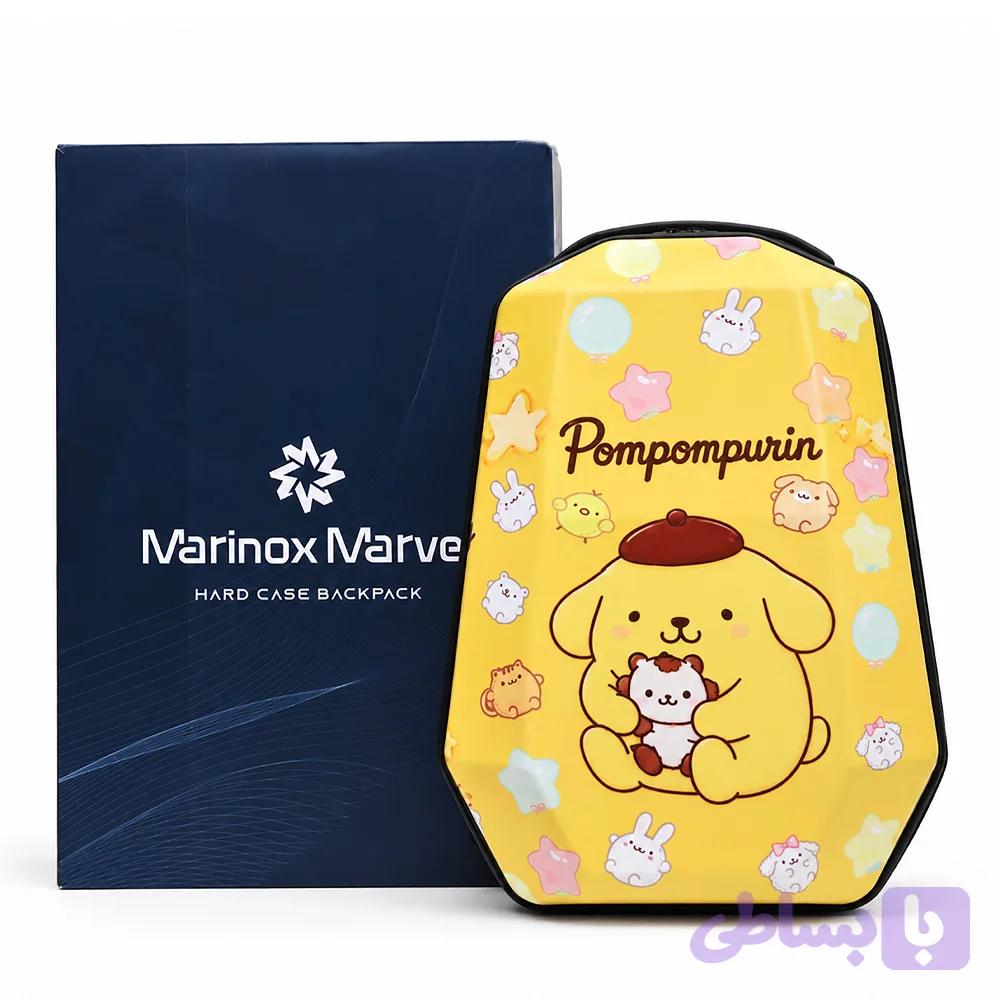 کوله پشتی هارد کیس طرح پوم پوم پورین برند Marinox Marvel رنگ زرد — تصویر 1
