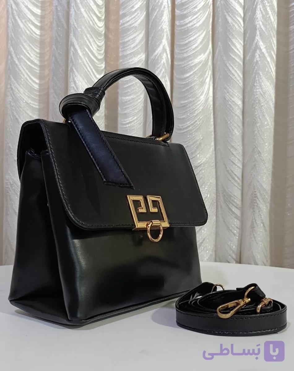 کیف زنانه مشکی قلبی