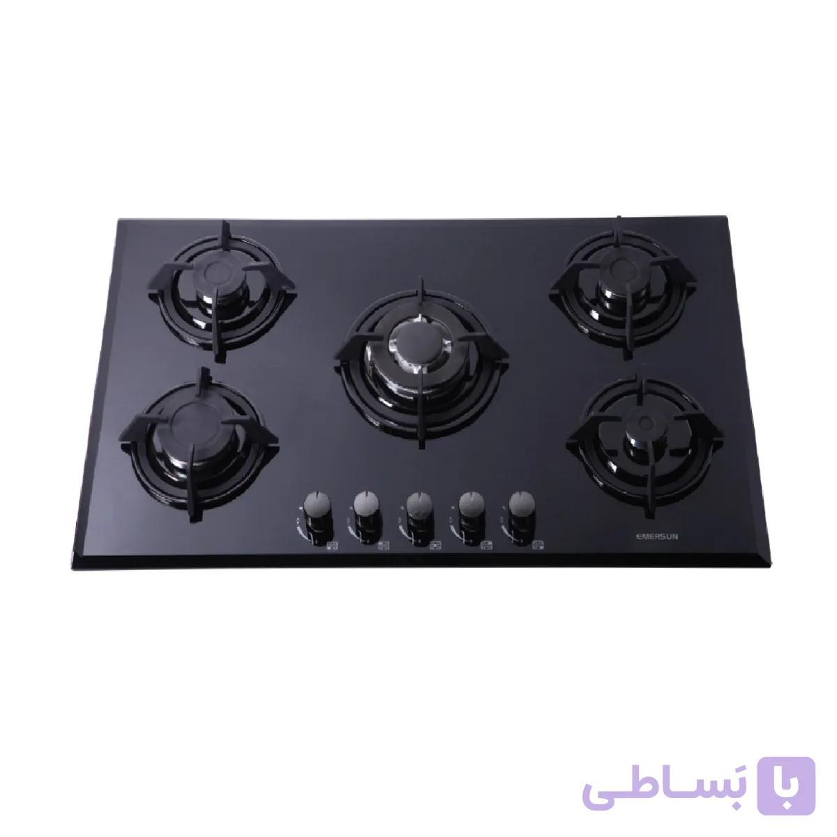 اجاق گاز رومیزی امرسان مدل EM5HGMC شیشه ای 5شعله