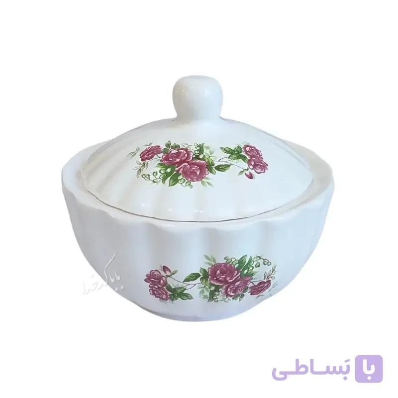 قندان مدل گل قرمزی