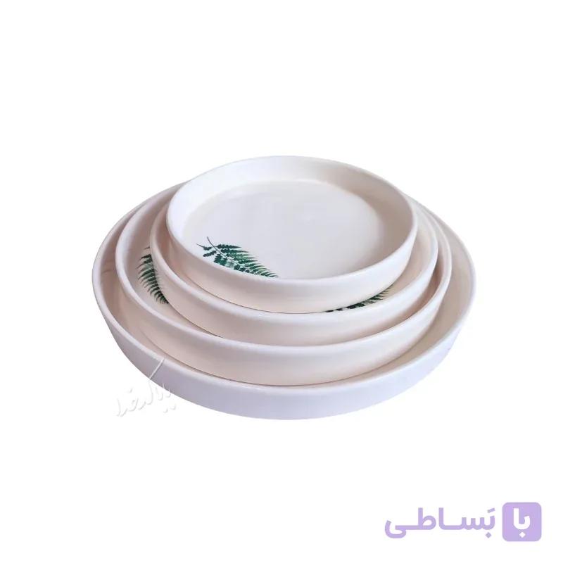 ست پیتزا خوری مدل برگ سرخس — تصویر 1