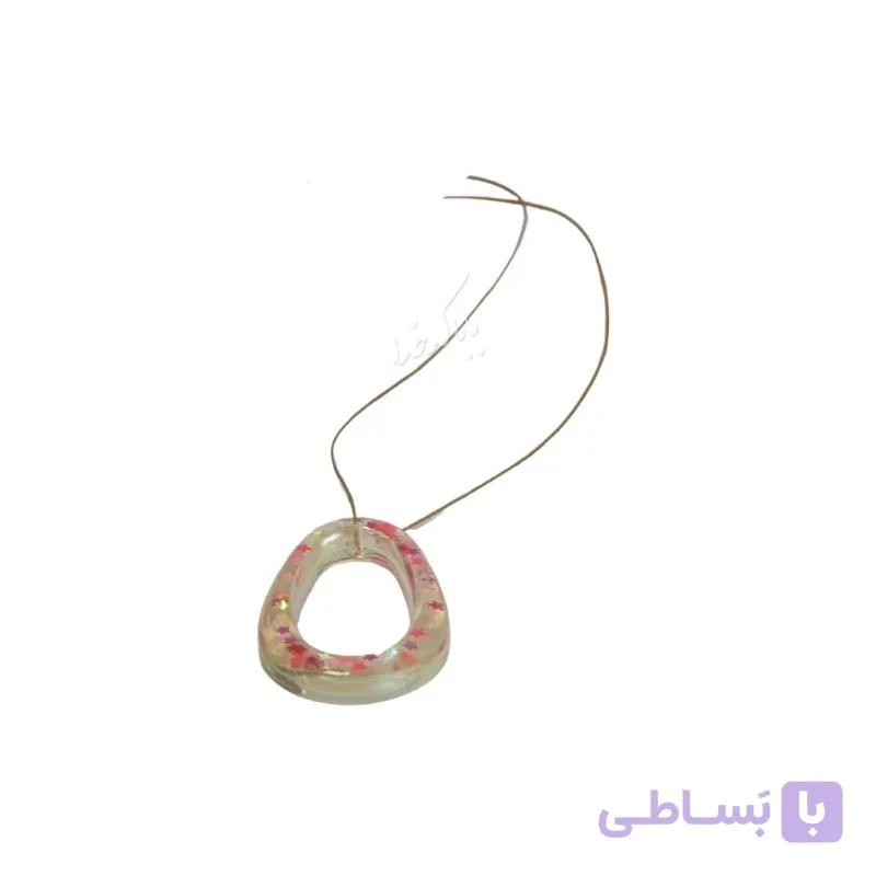 گردنبند رزینی مدل بیضی — تصویر 1