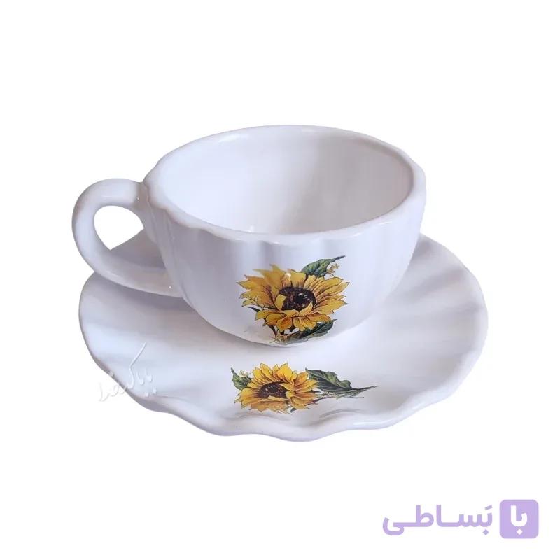 ست قهوه خوری مدل آفتاب گردان — تصویر 1