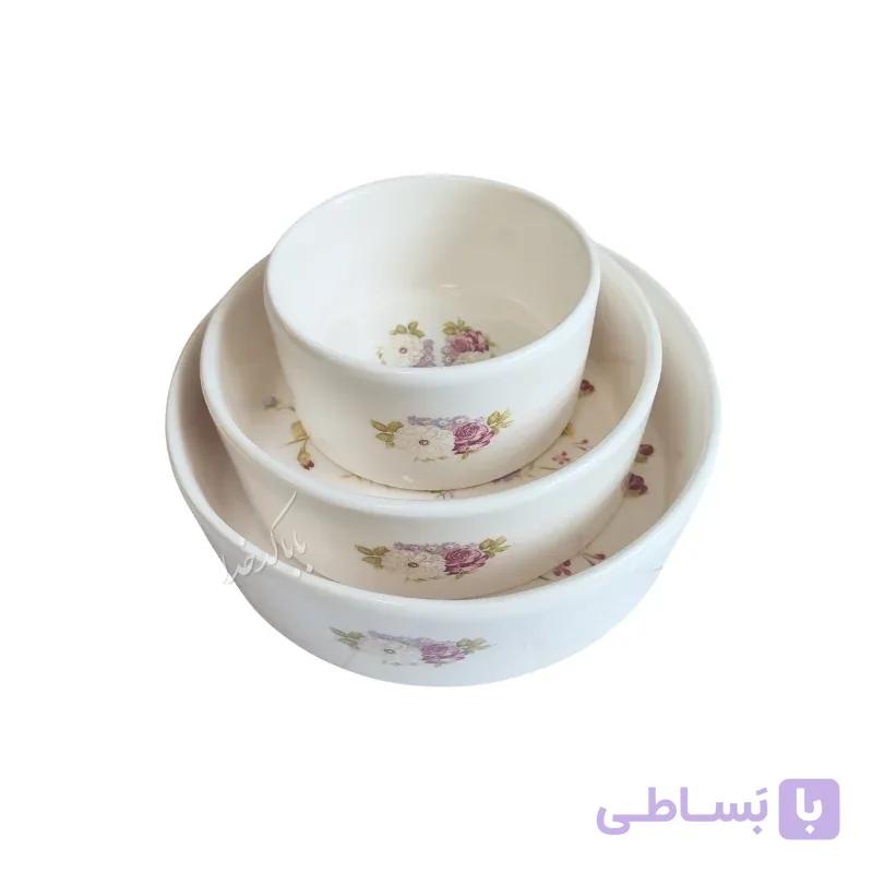 ست ظرف پذیرایی مدل باغ گل — تصویر 1