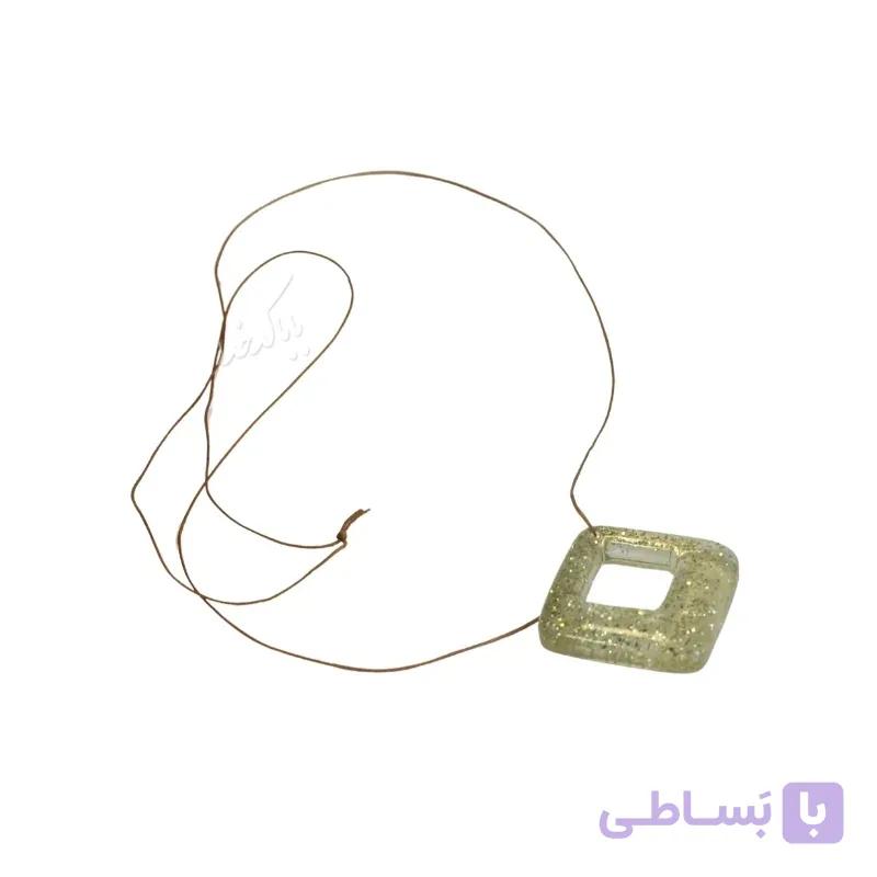 گردنبند رزینی مدل مربعی — تصویر 1