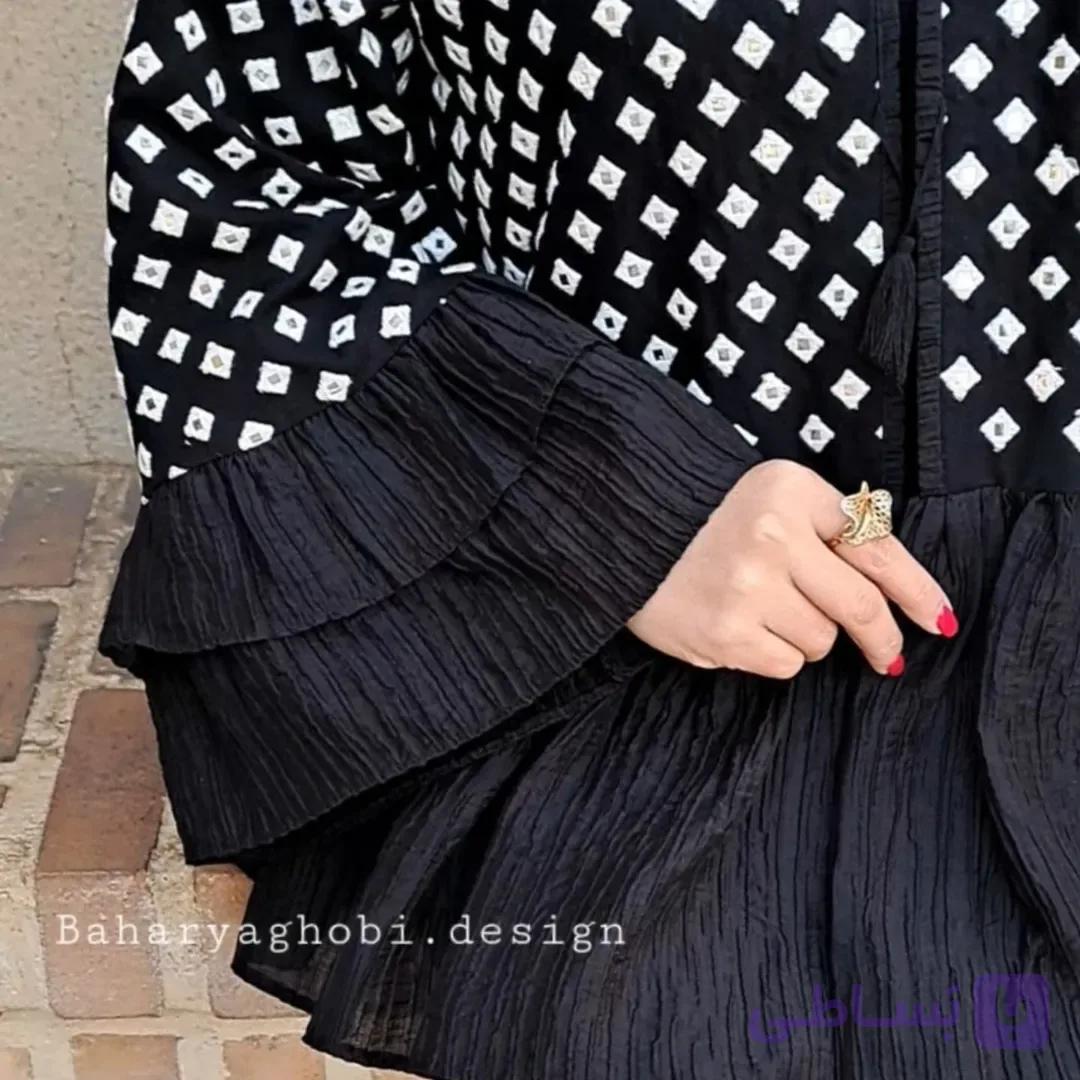 مانتوعروسکی آینه دوزی