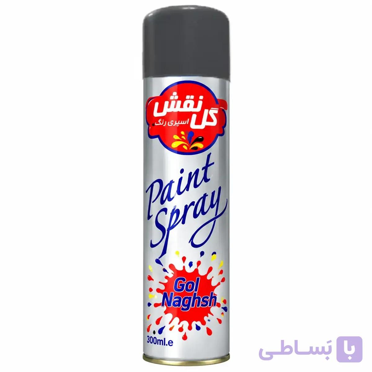 اسپری رنگ طوسی روشن گل نقش حجم 300 میل