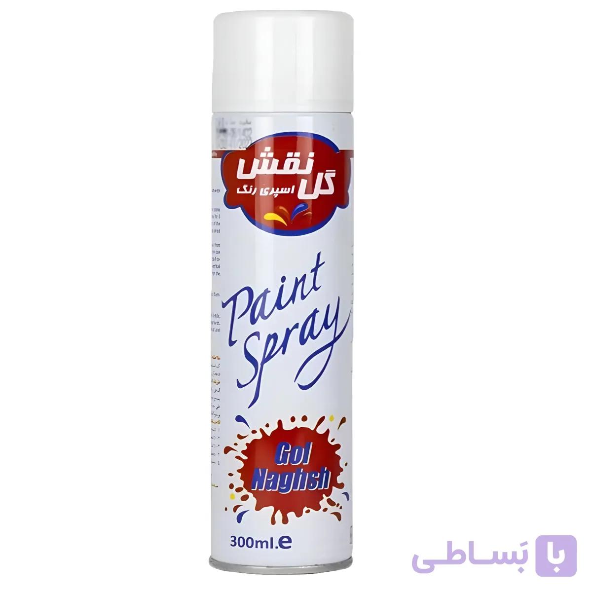 اسپری رنگ سفید مات گل نقش حجم 300 میل