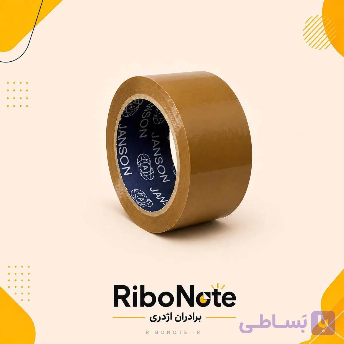 چسب پهن قهوه‌ای جانسون ۵ سانتی‌متر ۹۰ یارد | مناسب بسته‌بندی و چسب‌کاری کارتن — تصویر 1