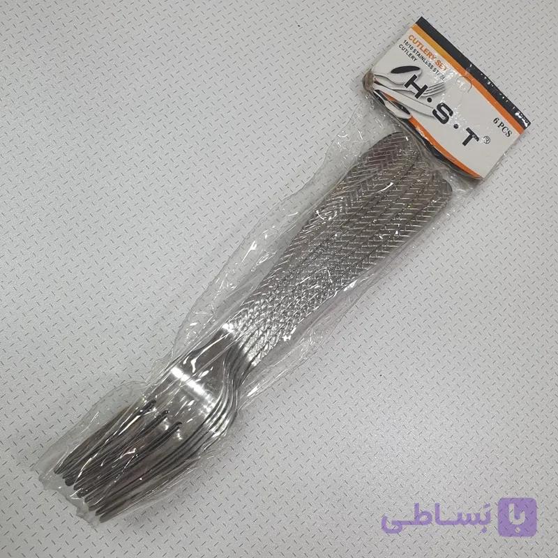 ست چنگال استیل H.S.T طرح گل