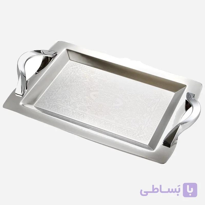 سینی استیل گلدار کوچک نیوهوم کد NH08-1115